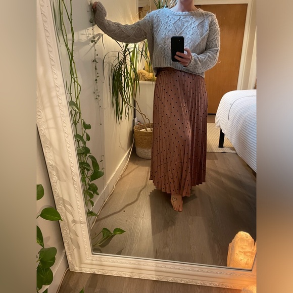 GILLI Pink and black Satin skirt.Size S - Picture 3 of 6